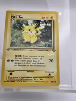 Pokemon Pikachu Jungle 1st Edition Card 60/64 Wizards W Gold Stamp - Image 2