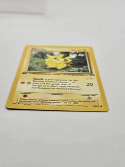 Pokemon Pikachu Jungle 1st Edition Card 60/64 Wizards W Gold Stamp - Image 3
