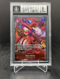 2024 One Piece Best Premium Booster Belo Betty Rare Alt Art Foil BGS 9 #OP05-015 - Image 1