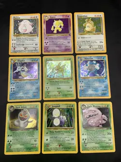 Vintage Holo Rare Pokemon Card Lot WOTC Era Only - Base Set 2, Fossil, Jungle - Image 1