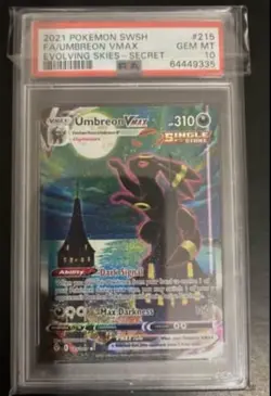 Pokemon 2021 Umbreon VMAX 215/203 Alt Art Secret Rare Evolving Skies PSA 10 - Image 1