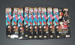 LOT OF 10 One Piece Op-09 Emperors In The New World Sleeved Booster Pack English - Image 1