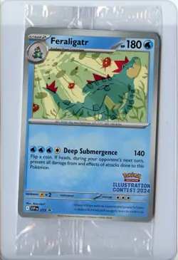 Pokemon Illustration Contest 2024 Promo SEALED Feraligatr Pikachu & Toxtricity - Image 1