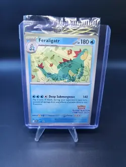 Sealed Promo Pokemon Illustration Contest 2024 Feraligatr/ Pikachu/Toxtricity EX - Image 1
