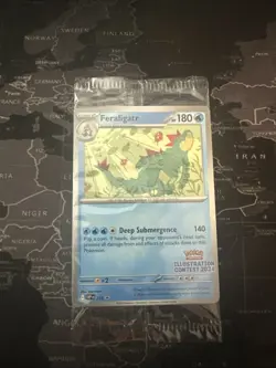 2024 Pokemon Illustration Contest SEALED! Feraligatr, Pikachu & Toxtricity EX - Image 1