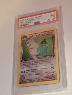 2000 Pokemon 1st Edition Rocket Dark Slowbro #12 Holo PSA 9 MINT - Image 2