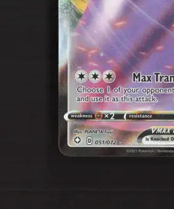 Ditto VMAX 051/072 Shining Fates Ultra Rare Holo Pokemon Card NM - Image 5