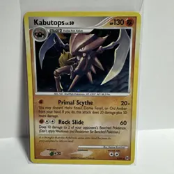 Kabutops 4/99 SWIRL Holo Rare Card Platinum Arceus Pokemon TCG LP/MP - Image 1