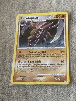 Pokemon TCG Kabutops Holo Rare Card Platinum Arceus 4/99 LP- - Image 1