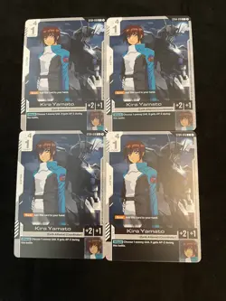 4 x Kira Yamato - ST04-010 C Gundam TCG Card Game Seed Strike Starter English - Image 1
