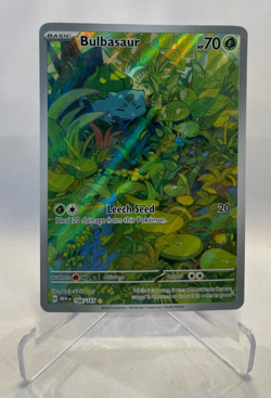 Pokemon Bulbasaur 2-Card Illustr. Rare Lot - Mega, 151 - (incl. Stamped Promo)! - Image 2