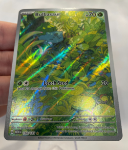 Pokemon Bulbasaur 2-Card Illustr. Rare Lot - Mega, 151 - (incl. Stamped Promo)! - Image 4