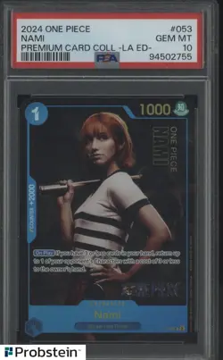 2024 One Piece Premium Card Coll -LA ED- #053 Nami PSA 10 GEM MINT - Image 1