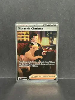Giovanni’s Charisma 207/165 - SAR - SV 151 - Pokemon TCG - Full Art Trainer Card - Image 1