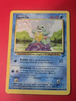 Squirtle 93/130 base set 2 pokemon card - Image 1