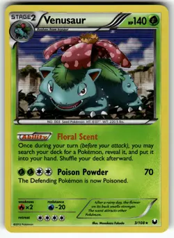 Venusaur 3/108 Dark Explorers NM Pokemon Card TCG - Image 1