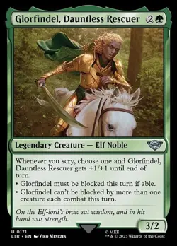 GLORFINDEL, DAUNTLESS RESCUER X3 (ONE IS FOIL!) *LOTR: TALES OF MIDDLE-EARTH* - Image 1