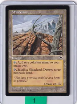 Wasteland * Tempest MTG - Lightly Played - Image 1