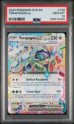 2024 POKEMON SCR EN-STELLAR CROWN #128 TERAPAGOS ex PSA 10 - Image 1