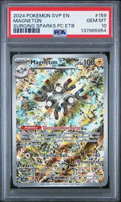 Pokemon Center Magneton #159 PSA 10 Surging Sparks Promo - Image 1