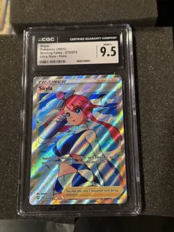 2021 Pokemon Shining Fates Skyla Ultra Rare Holo #072/072 CGC 9.5 Mint - Image 1