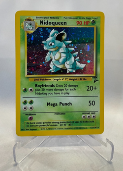 Pokemon Base Set 2 Nidoqueen #12 Holo Unlimited - Super Clean Holo! - Image 1