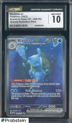 2023 Pokemon Scarlet & Violet 151 #200/165 Blastoise Ec SIR CGC 10 GEM MINT - Image 1