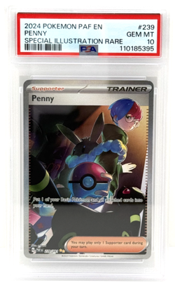 2024 Pokemon Paldean Fates Penny Special Illustration Rare PSA 10 - Image 1