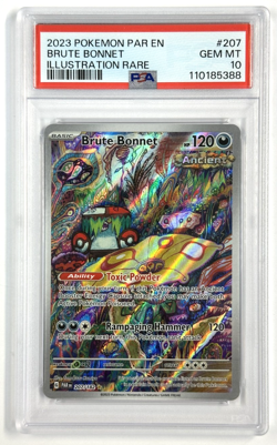 2023 Pokemon Paradox Rift Brute Bonnet Illustration Rare PSA 10 - Image 1