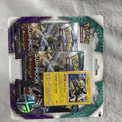 Pokemon Sun & Moon Guardians Rising 3-Pack Blister Vikavolt Promo Factory Sealed - Image 1