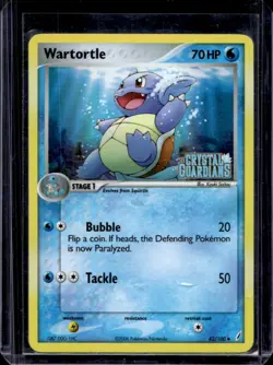 2006 Pokemon EX Crystal Guardians Wartortle Reverse Holo #42/100 - Image 1