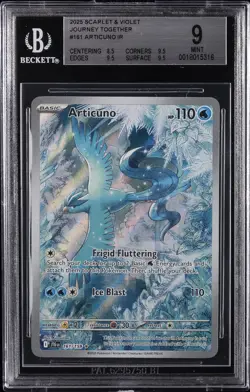 2025 POKEMON JTG EN-JOURNEY TOGETHER ILLUSTRATION RARE #161 ARTICUNO BGS 9 - Image 1
