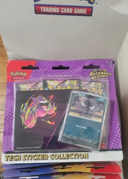 LOT (12) 3 PACK Pokemon Mega Evolution Ascended Heroes Tech Sticker Collection - Image 3