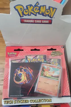 LOT (12) 3 PACK Pokemon Mega Evolution Ascended Heroes Tech Sticker Collection - Image 4