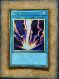 Yugioh Raigeki MGED-EN038 Gold Rare 1st Ed LP - Image 1