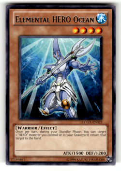 Elemental HERO Ocean LCGX-EN025 Unlimited Rare Legendary Collection 2 LP - Image 1