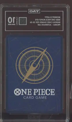 2025 One Piece Bandai Game Fest 073 Monkey D. Luffy TAG Score 962 GEM MINT 10 - Image 2