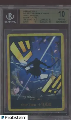 2024 One Piece The Best Premium Booster Don!! Card Zoro BGS 10 PRISTINE - Image 1