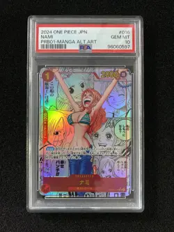 2024 One Piece Japanese Manga Alternate Art #OP01-016 Nami PSA 10 ER26 - Image 1