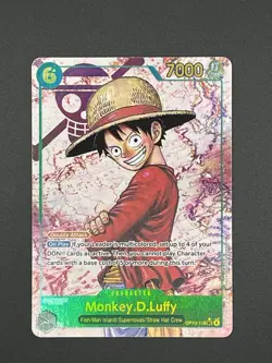 One Piece Monkey D. Luffy SEC OP13-118 Carrying On His Will English Like Manga - Image 1