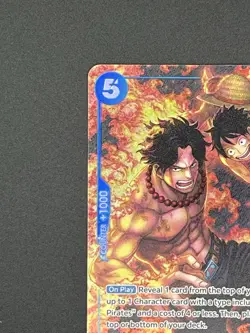 Portgas D. Ace One Piece OP08-052 TR Treasure Rare Alternative Art - Image 3