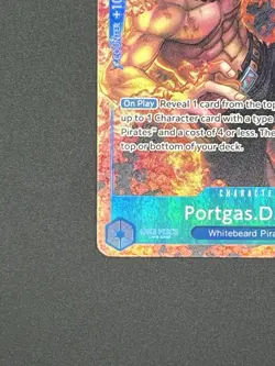 Portgas D. Ace One Piece OP08-052 TR Treasure Rare Alternative Art - Image 4