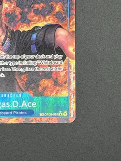 Portgas D. Ace One Piece OP08-052 TR Treasure Rare Alternative Art - Image 5