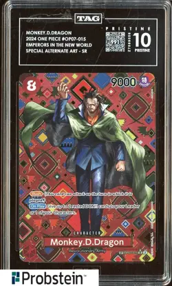 2024 One Piece Emperors in New World Monkey D. Dragon TAG Score 991 PRISTINE 10 - Image 1