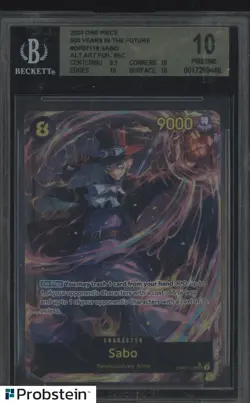 2024 One Piece 500 Yerars in Future OP07118 Sabo Alt Art Foil BGS 10 PRISTINE - Image 1