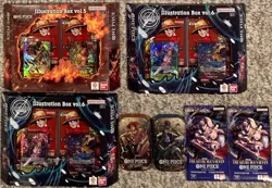 One Piece TCG Illustration Box Lot 5 & 6 OP-13 Tins Sleeved Packs sealed New! - Image 1