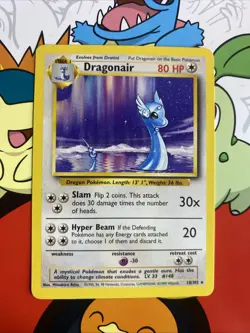 Pokemon TCG Base Set Dragonair 18/102 Rare LP/NM Vintage WOTC - Image 1