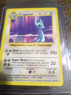 Pokemon TCG: Dragonair 18/102 Shadowless Non Holo Rare Base Set VTG WOTC LP - Image 4
