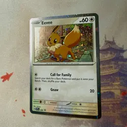 Eevee SVP200 Sv: Scarlet & Violet Black Star Promo Cosmos Holo Pokemon Card NM - Image 2