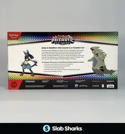POKEMON PRISMATIC EVOLUTIONS LUCARIO TYRANITAR EX PREMIUM COLLECTION BOX - Image 2